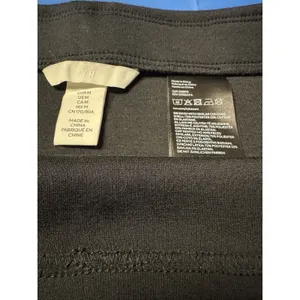 H&M Women's Poly Cotton‎ Pull On Black Mini Skirt Size M thumbnail 2