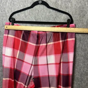 Joyspun XL Pink Red Plaid Pajama‎ Set Sleepwear Loungewear Long Sleeve Soft thumbnail 7