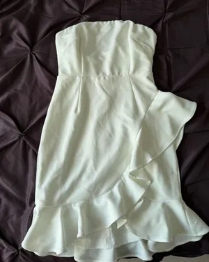 Selfie Leslie White Ruffle Dress thumbnail 1