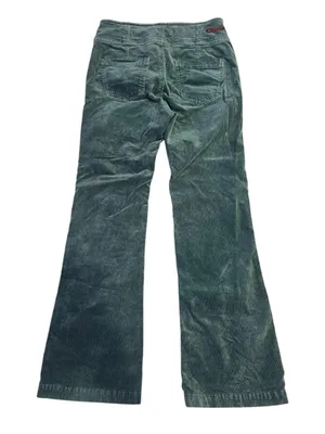 Pilcro and the Letterpress Green Corduroy High Rise Trouser Bootcut Pants Sz 28 thumbnail 5