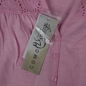 Como Vintage Sleeveless Tank‎ Top V Neck Shirt Womens M Pink New Tractor Supply thumbnail 5