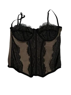 Urban Outfitters Out From Under Modern Love Corset Washed Black M thumbnail 8