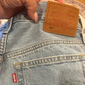 Levi’s Blue Distressed Button Fly Jean Shorts with Frayed Hem 25 thumbnail 9