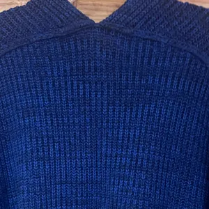 Free People High Hopes Chunky Knit Open‎ Front Cardigan in Blue Combo Size Large thumbnail 13