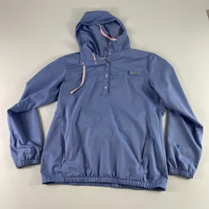 Columbia Jacket Womens Medium Hooded‎ PFG Pullover Windbreaker Water Resistant thumbnail 1