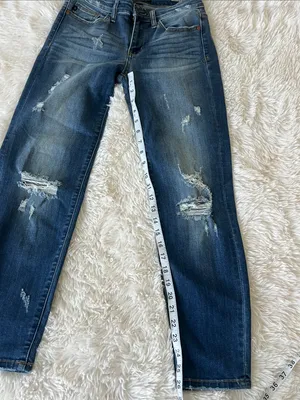 Judy Blue Relaxed Fit Jeans Medium Wash Stretch Denim Women’s sz 5/27 ^ thumbnail 9