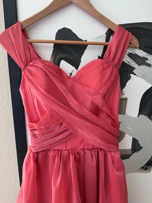 Vintage corset pink ruffle dress Barbie thumbnail 3