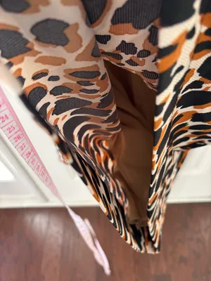 Uncle Frank Tie-Waist Animal Print Dress Size XS thumbnail 8