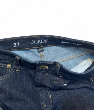 J.Crew Skinny Flare Jeans Mens 27 Dark Wash Denim #flare #menswear thumbnail 3