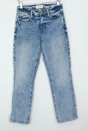 Frame Womens Le High Straight Denim Jeans Size 24 Lombard Wash High‎ Rise Staple thumbnail 1