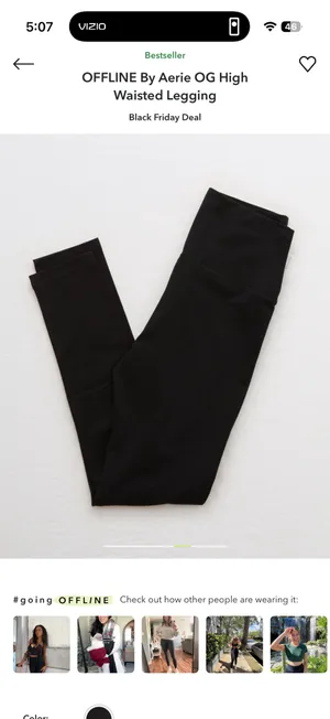 NWT Aerie OG High Waisted Legging thumbnail 3