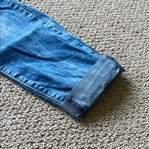 Denizen from Levi's Distressed Blue Low Rise Jeans thumbnail 7