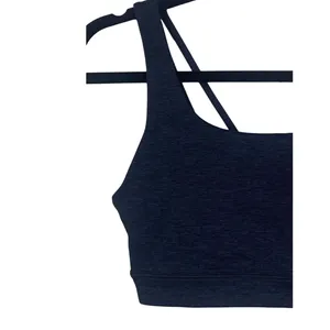 Athleta Activewear Criss Cross Spaghetti Straps Back Sports Bra S Charcoal Grey thumbnail 2