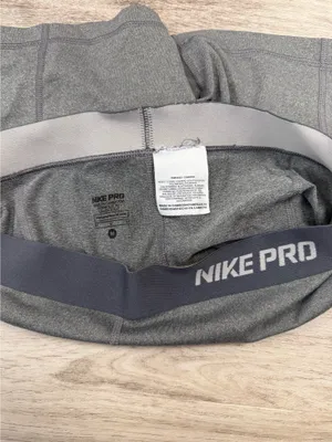 Nike woman’s Gray Performance Compression Shorts thumbnail 3