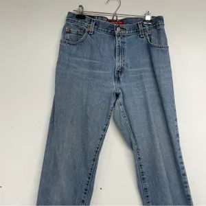 Levi’s Vintage 550 Classic Relaxed Straight Leg Jeans Womens 12 Blue 90s Denim thumbnail 2