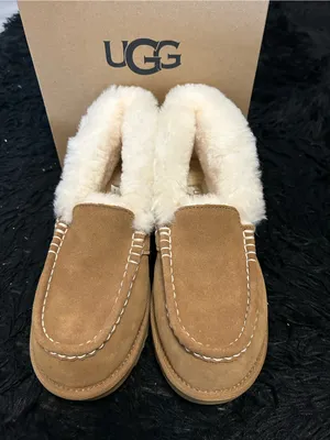 UGG Ansley Parc chestnut winter wool slippers loafers shoes women’s 7 new thumbnail 7