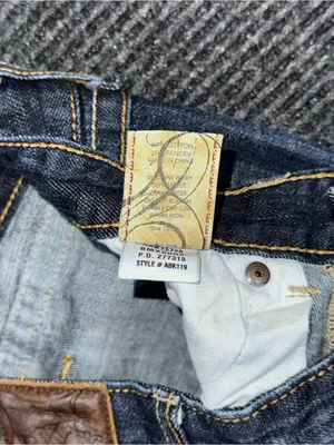 Y2K Buckle BKE Star Flare Jeans Low Rise Dark Wash 26x31.5 Embroidered Festival thumbnail 10