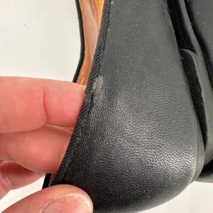Aldo‎ Women’s Leather Black and Metallic Gold Flats Loafers Size 7.5 thumbnail 6