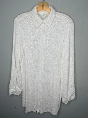 Idem Ditto Sequin White Dress nwt thumbnail 8