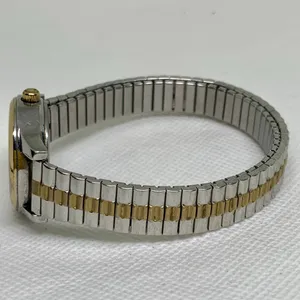 Timex indiglo women’s watch silver gold tone mother of pearl dial 25mm running thumbnail 7