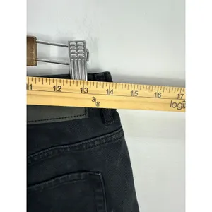 PacSun Denim Shorts 28 Black Vintage High Rise‎ Distressed Raw Hem Y2K Grunge thumbnail 6