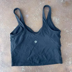 Lululemon black align tank top light support sz 4  thumbnail 4