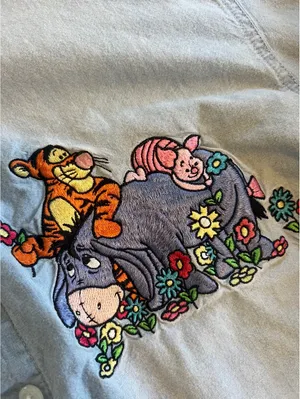 Vintage Disney Store Denim Embroidered Shirt thumbnail 4