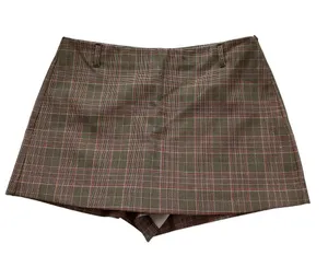 Zara Multicolor Plaid Skort Women Size Medium | 58-23 thumbnail 2