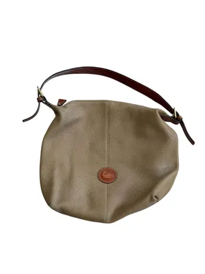 DOONEY & BOURKE Vintage Tan Brown Pebble Leather Shoulder Bag thumbnail 9
