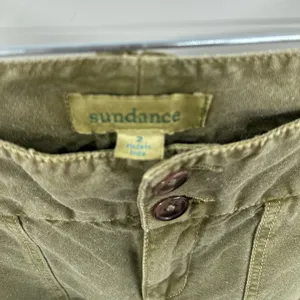 Sundance Femme Voyager Linen Blend Pants Olive‎ Green Women's Size 2 thumbnail 4