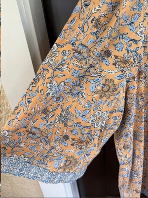 EUC J. Jill Floral Elbow Sleeve Top Size 4X thumbnail 3