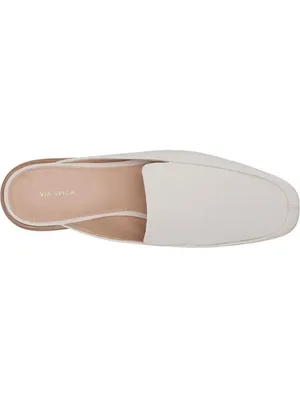 Via Spiga Bibiane Cream Mules Slip-On Square Toe Shoes Leather Size 7 NWOT thumbnail 5