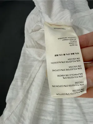 We the free sweetness white scoop neck oversized raw hem tunic Tshirt top thumbnail 5