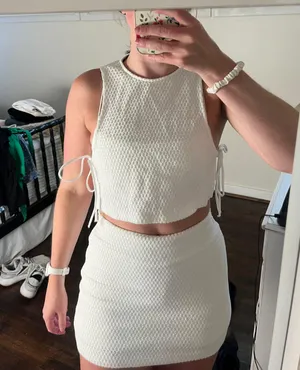 White Two Piece Set thumbnail 3