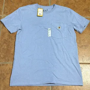 NWT Carhartt Loose Fit Heavyweight Blue Short Sleeve‎ Tee Casual Cotton size M thumbnail 1