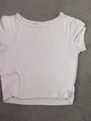 White Zara baby tee thumbnail 1