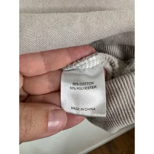 White Fox Project 5 Half Zip Sweatshirt Taupe Oversized Fleece Pullover L/XL thumbnail 4