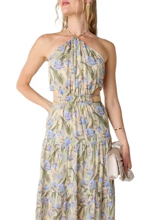 Nordstrom NWT Madi Floral A-Line Maxi Dress Medium thumbnail 1