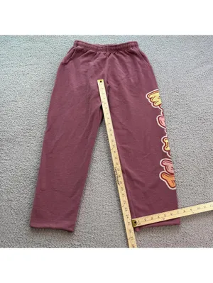 Madhappy Graphic Logo Sweatpants Womens Small Pink Mauve thumbnail 4