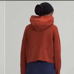 Lululemon Women’s M/L Scuba Oversized Half Zip Hoodie Date Brown Comfy‎ Cozy New thumbnail 12