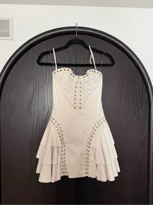 Oh Polly Nalda Lace Up Corset Mini Dress thumbnail 3
