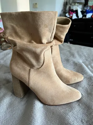 Steve Madden Tan Suede Block Heel Booties thumbnail 6