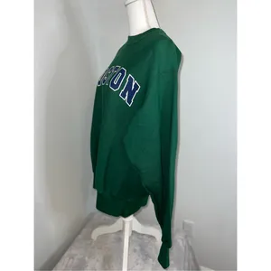 Women’s Crewneck “Boston” Pullover Sweatershirt Green XL thumbnail 4