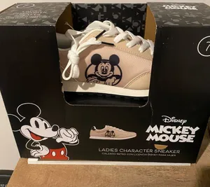 New With Tag Women’s Disney Sneakers Beige Character Size 7. thumbnail 1