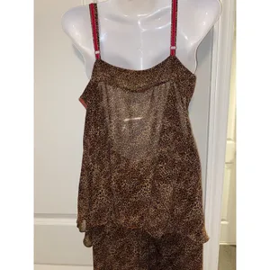 Victoria’s Secret lingerie vintage Y2K leopard print teddy & Bottoms EUC Sz L thumbnail 6