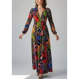 FARM RIO Under The Sea Maxi Dress, Multicolor, XS thumbnail 4