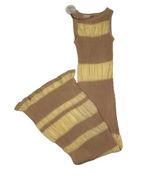 Verge Girl - Rowan Knit Maxi Dress in Tan thumbnail 1