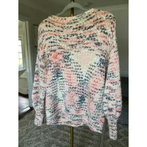Skye’s The Limit Boucle Sweater Knit Pullover Multicolor Fuzzy Cozy Buttery Soft thumbnail 3