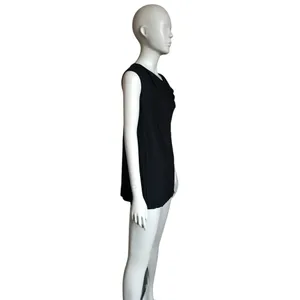 White House | Black Market Black Scoop Neck Short Sleeve Top thumbnail 3