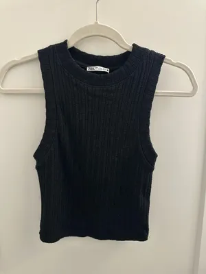 ZARA Tank Top Black thumbnail 1